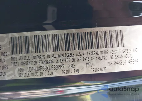 2019 Jeep Wrangler Unlimited Rubicon 4X4 из США, поврежденный, VIN 1C4HJXFG3KW633007